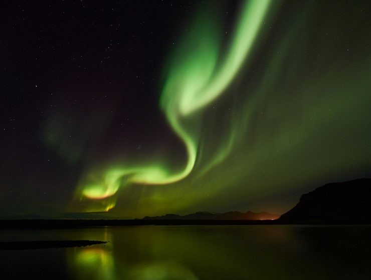 Nordlichter über Snaefellsnes in Island