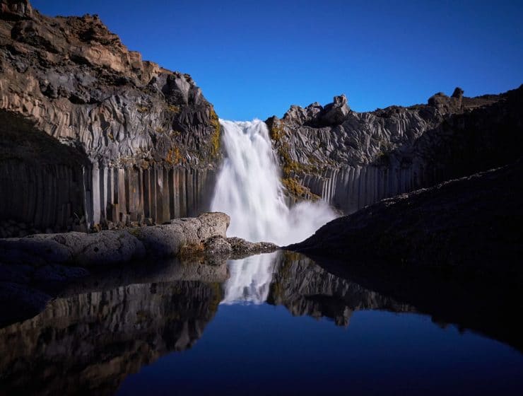 Wasserfall Aldeyjarfoss auf Island
