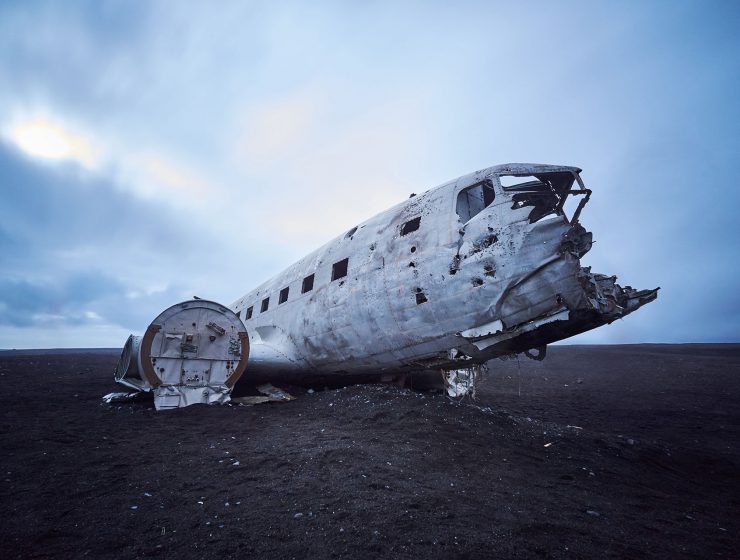 Flugzeugwrack in Solheimasandur