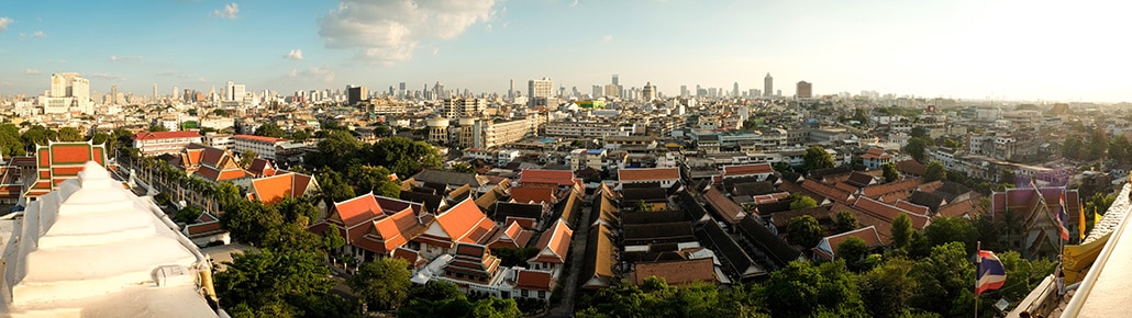 Panorama-Dächer-Bangkok-Thailand