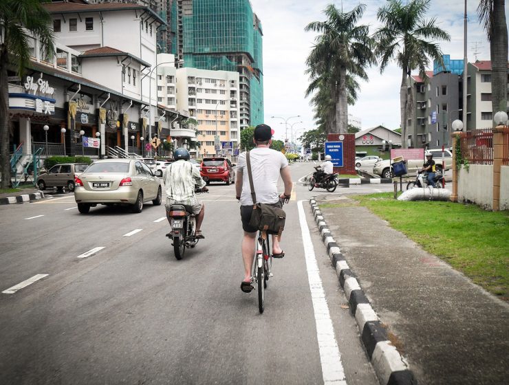 Fahrrad-Straße-Melaka-Malaysia