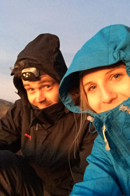Selfie bei Sonnenaufgang